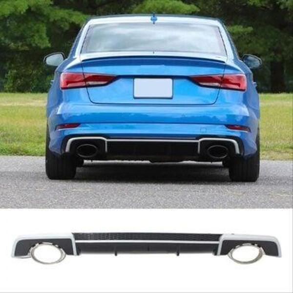 Audi A3 Sedan 2016-2019 İçin Uyumlu Rs3 Difüzör (Sline Tampon İçin) - Image 1