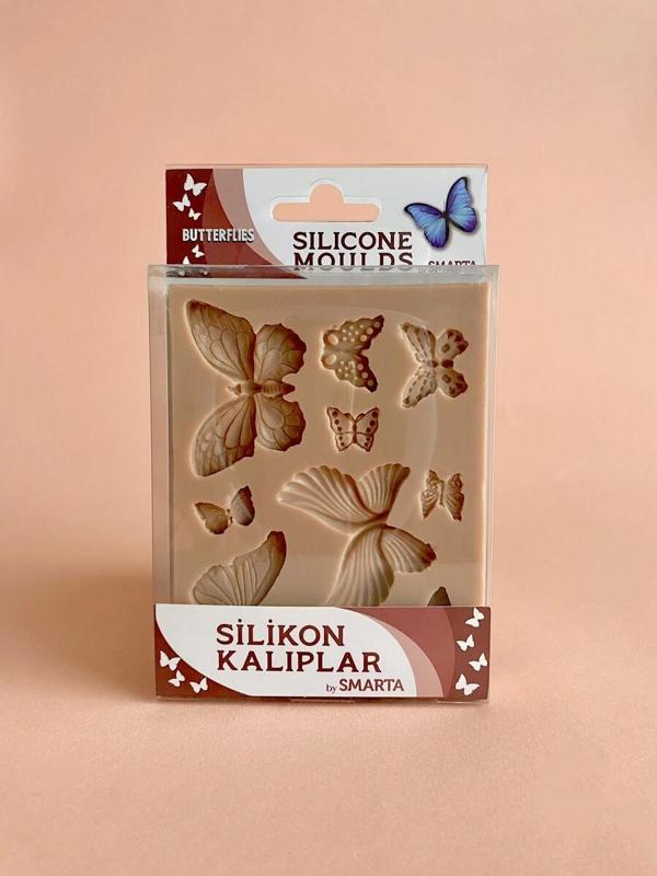 Supertrend Silicone Moulds Silikon Epoksi ve Polimer Kil Kalıbı BUTTERFLIES - Image 1