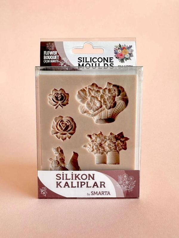 Supertrend Silicone Moulds Silikon Epoksi ve Polimer Kil Kalıbı FLOWER BOUQUET - Image 1