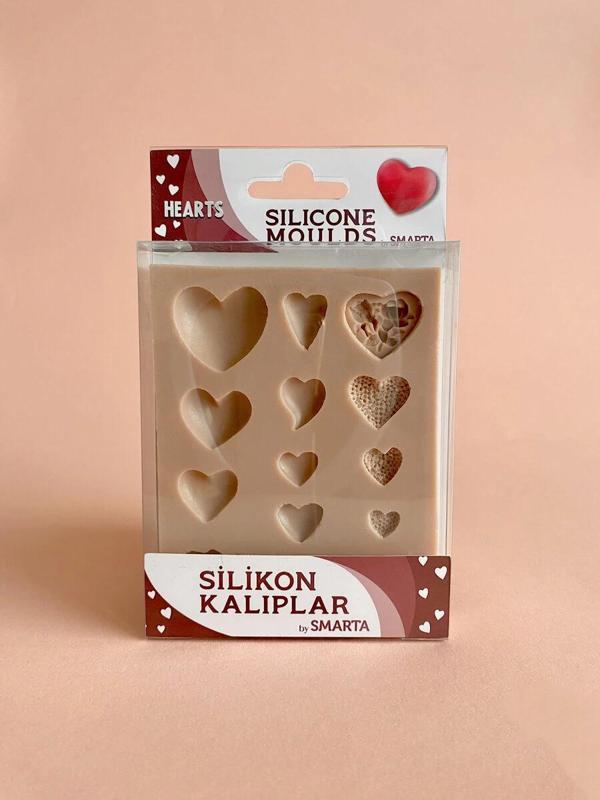 Supertrend Silicone Moulds Silikon Epoksi ve Polimer Kil Kalıbı HEARTS - Image 1