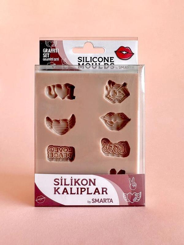 Supertrend Silicone Moulds Silikon Epoksi ve Polimer Kil Kalıbı GRAFFITI SET - Image 1