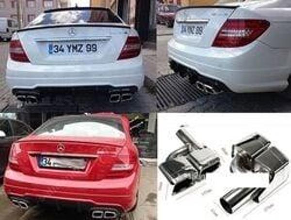 Mercedes Amg W204 Uyumlu Kare Egzoz Ucu - Image 1