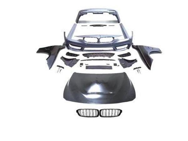 Bmw 3 Serisi F30 2012-2018 İçin Uyumlu M3 Görünüm Bodykit (Çamurluk ve Kaput Dahil Set) - Image 1
