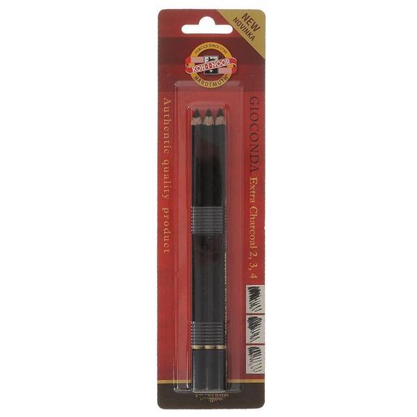 Supertrend Gioconda Extra Charcoal Kömür Füzen Kalem Seti 3'lü - Image 1