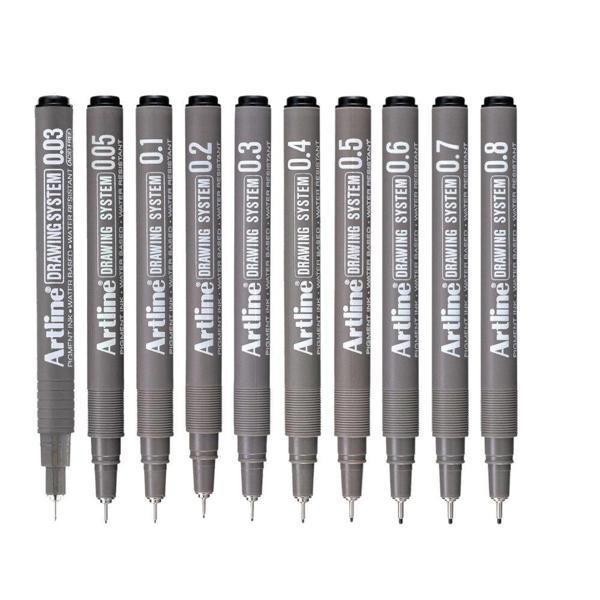 Supertrend Drawing System Teknik Çizim Kalemi Seti 10'lu - Image 1