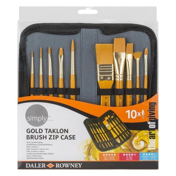Supertrend Gold Taklon 10'lu Çantalı Fırça Seti - Image 1