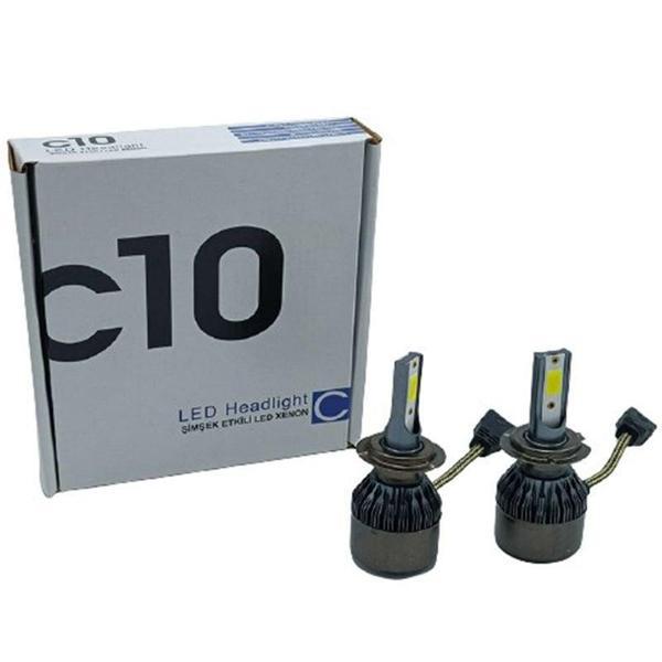 C10 Xenon Led Ampul 9006 12V / 40W / 10000 Lumens - Image 1