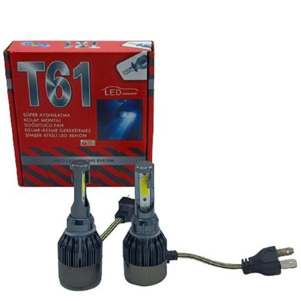 T61 Xenon Led Ampul H27 12V / 40W / 10000 Lumens - Image 1