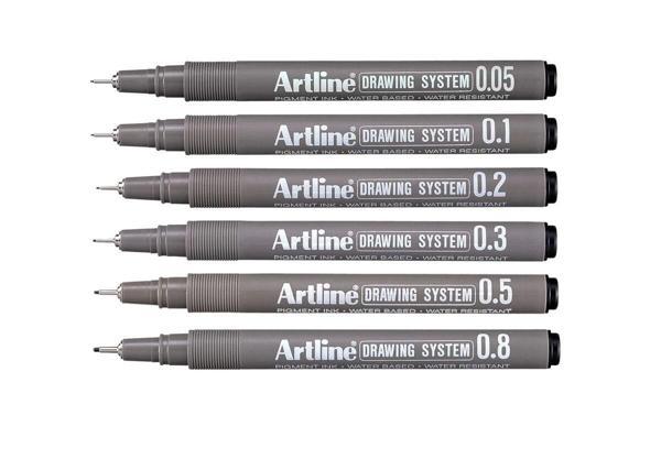 Supertrend Drawing System Teknik Çizim Kalemi Seti 6'lı - Image 1