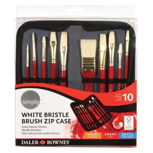 Supertrend White Bristle 10'lu Çantalı Fırça Seti - Image 1