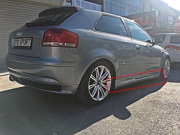 Audi A3 8P 2003-2008 Vorteks Tek Kapı Marşpiyel - Image 1