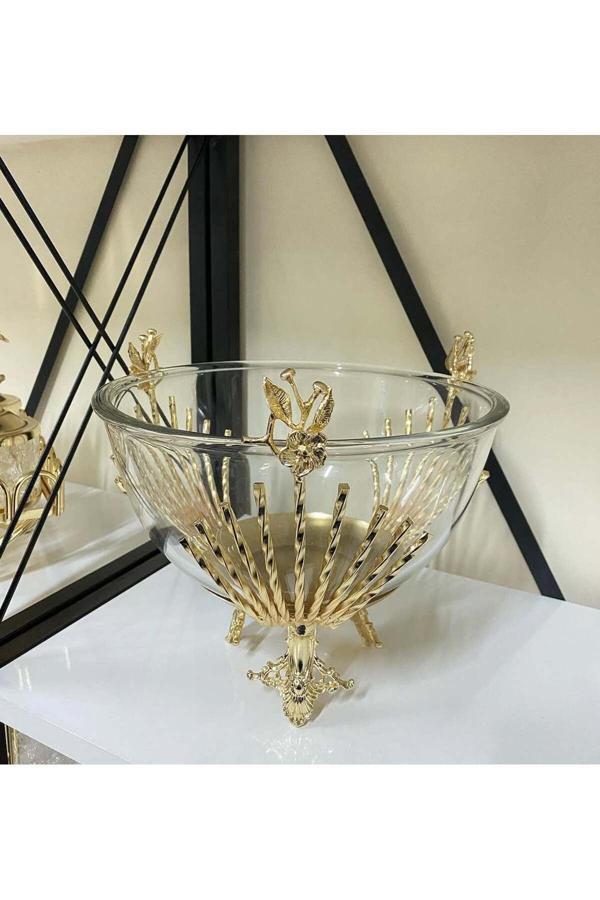 Azade Home Gold Pirinç Çubuk Salata Kase - Image 1