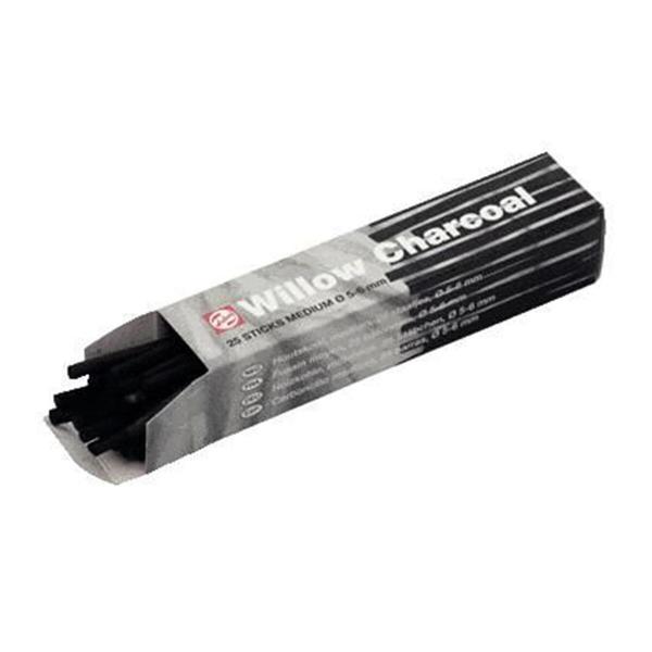 Supertrend Willow Charcoal Doğal Kömür Füzen Seti 5-6 mm 25'li Kutu - Image 1