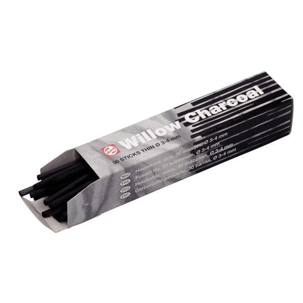 Supertrend Willow Charcoal Doğal Kömür Füzen Seti 3-4 mm 30'lu Kutu - Image 1