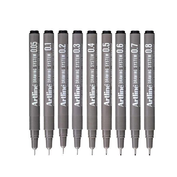 Supertrend Drawing System Teknik Çizim Kalemi Seti 9'lu - Image 1