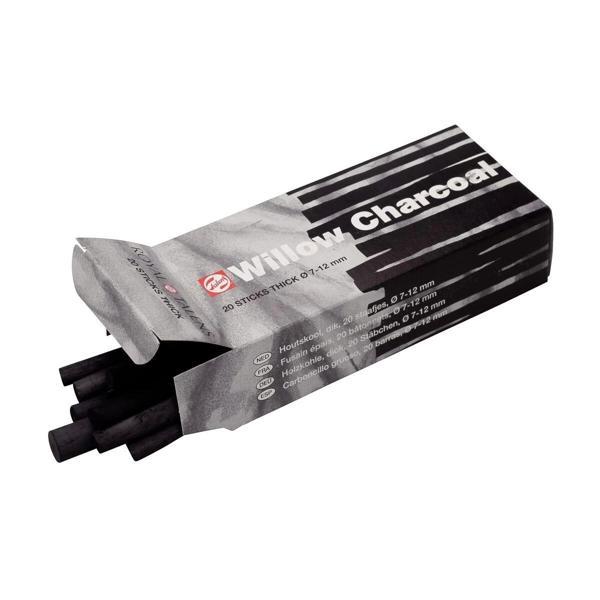 Supertrend Willow Charcoal Doğal Kömür Füzen Seti 7-12 mm 20'li Kutu - Image 1