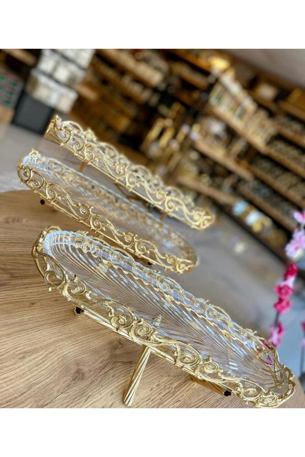 Azade Home Komple Pirinç Tasarım İki Katlı Kahvaltılık Ve Tekli Kahvaltılık İkili Set - Image 1