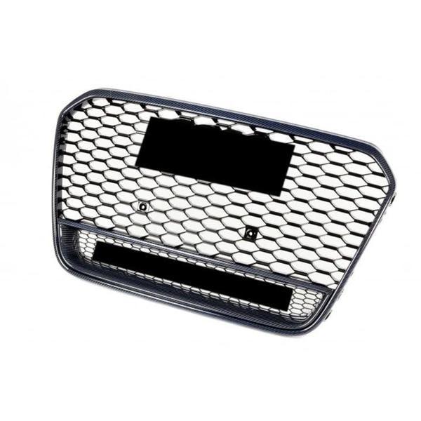 Audi A6 RS6 Panjur Quattro Yazılı Carbon Görünüm 2011-2014 Arası Uyumlu - Image 1
