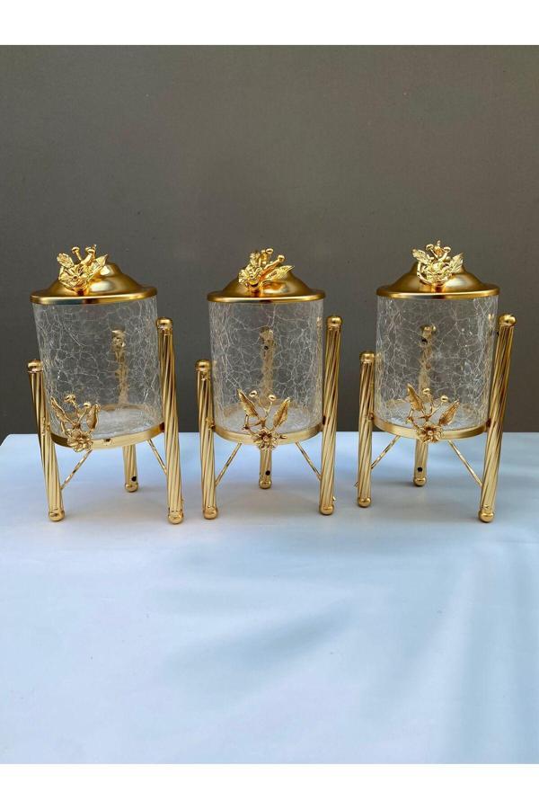 Azade Home Elit 3’Lü Kavanoz Set - Image 1