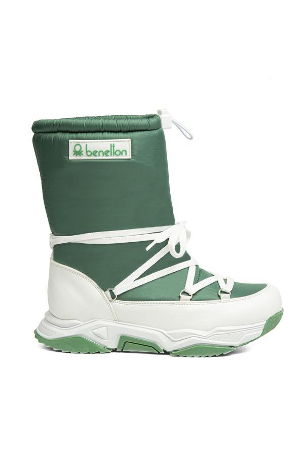 Benetton® | BN-30392 - 3256 Yesil Beyaz - Kadın Bot - Image 1