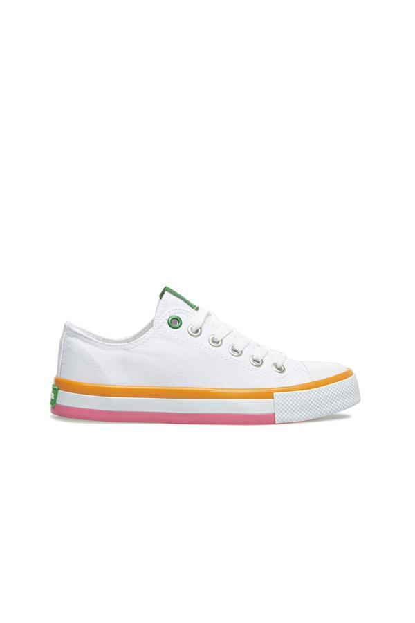 Benetton® | BN-30175 -3394 Beyaz Turuncu - Çocuk Spor Ayakkabı - Image 1