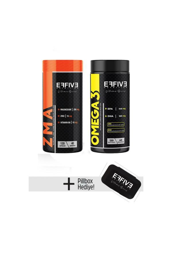 Effive Nutrition Zma 120 Kapsül + Omega-3 120 Softgel - Image 1