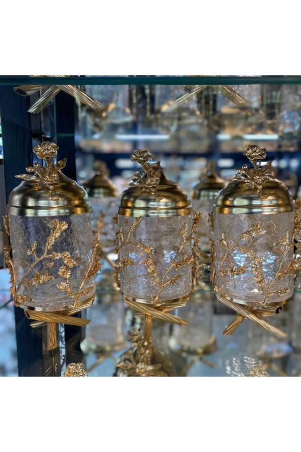 Azade Home Tasarim Komple Pirinç Kavanoz Set - Image 1