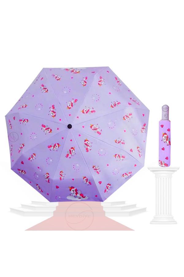 Heydiye Fantastik Kids (Uv99+ Güneş / Yağmur) Poni Otomatik Aç/Kapa Şemsiye - Image 1