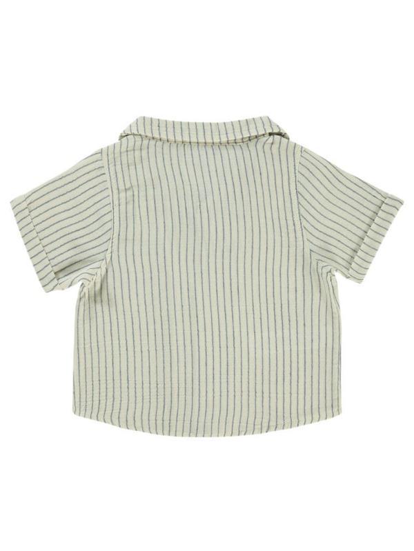 Pierre Cardin Çizgili 2-5 Yaş Gömlek - Mavi2-3 Yaş - Image 1