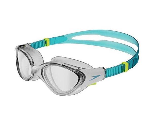 Speedo Biofuse 2.0 Af Clear/Blue Kadın Yüzücü Gözlüğü 8-00377616737 Mavi - Image 1