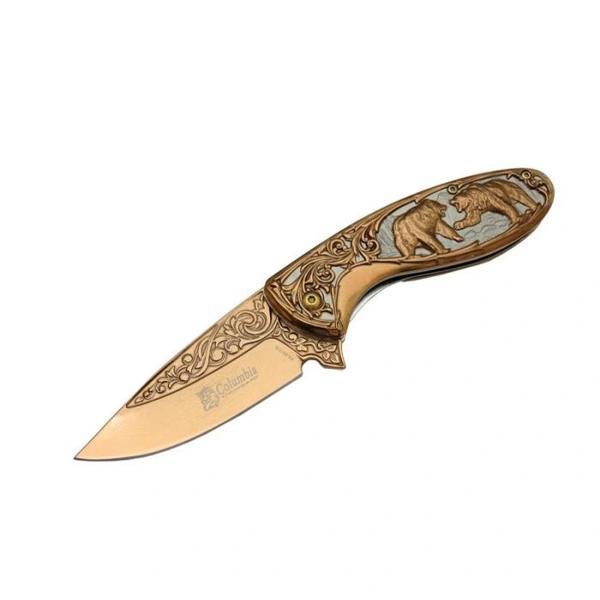 Columbia Ayılı Çakı Gold FX-2510-B 20 CM - Image 1
