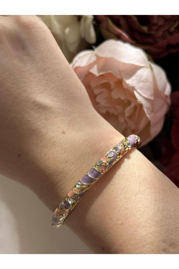 Atelier Emine Lila Mineli Kelepçe Bileklik - Image 1