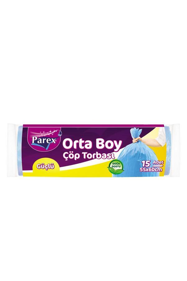 Güçlü Çöp Torbası Orta Boy 15'li 55 x 60 cm 50 Paket 1 Koli - Image 1