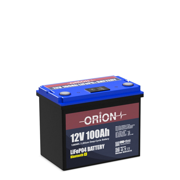 ORION AKÜ LIFEPO4 12100B 12V 100AH BLUETOOTH EKRANLI - Image 1