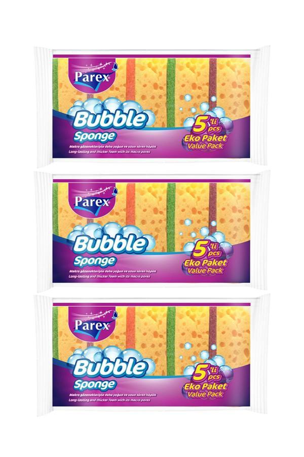 Bubble Sünger Düz 5'li Üçlü Set - Image 1