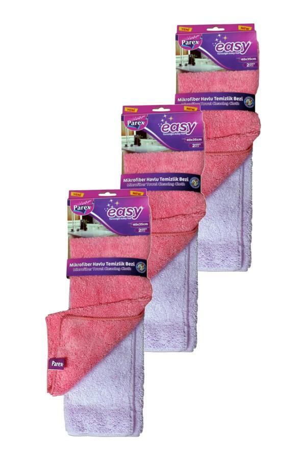 Easy Mikrofiber Temizlik Bezi 2' Li Paket Üçlü Set - Image 1