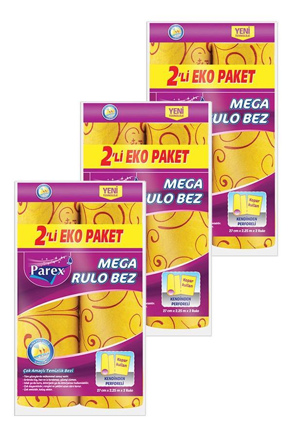 Mega Rulo Temizlik Bezi 2'li Eko Paket  Üçlü Set - Image 1