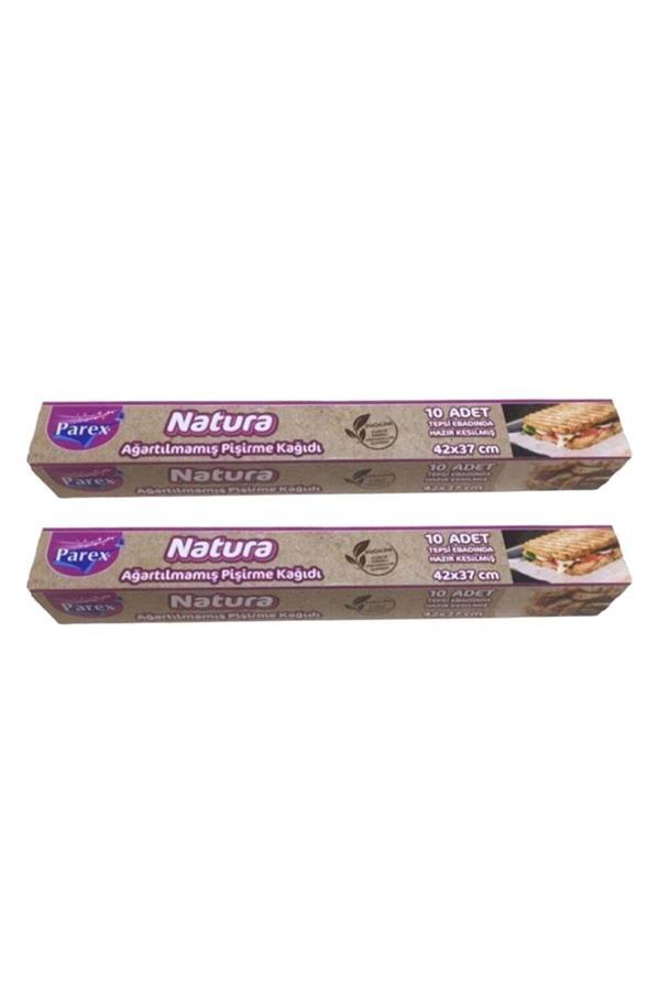 Natura Ağartılmamış Hazır Kesilmiş Pişirme Kağıdı 10’lu İkili Set - Image 1