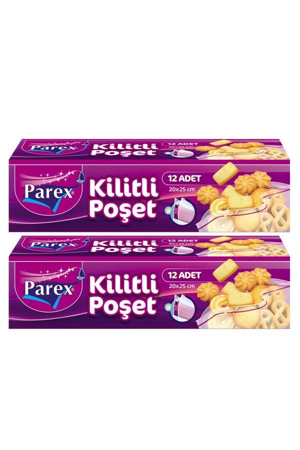 Kilitli Buzdolabı Poşeti Küçük Boy 12'li 20 x 25 cm İkili Set - Image 1