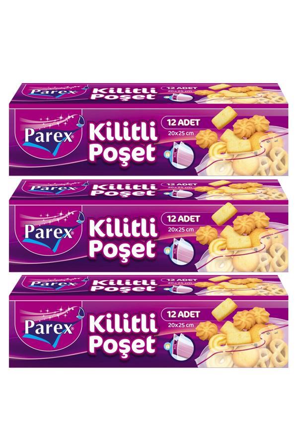 Kilitli Buzdolabı Poşeti Küçük Boy 12'li 20 x 25 cm Üçlü Set - Image 1