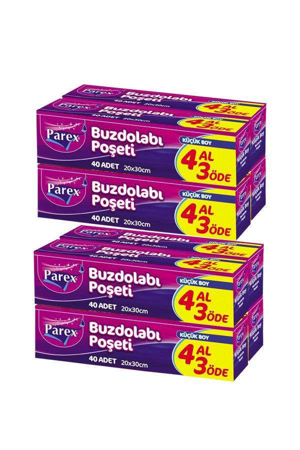 Buzdolabı Poşeti Küçük Boy 4 Al 3 Öde (4*40) 20 x 30 cm İkili Set - Image 1