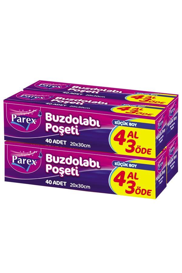 Buzdolabı Poşeti Küçük Boy 4 Al 3 Öde (4*40) 20 x 30 cm 12 Paket 1 Koli - Image 1