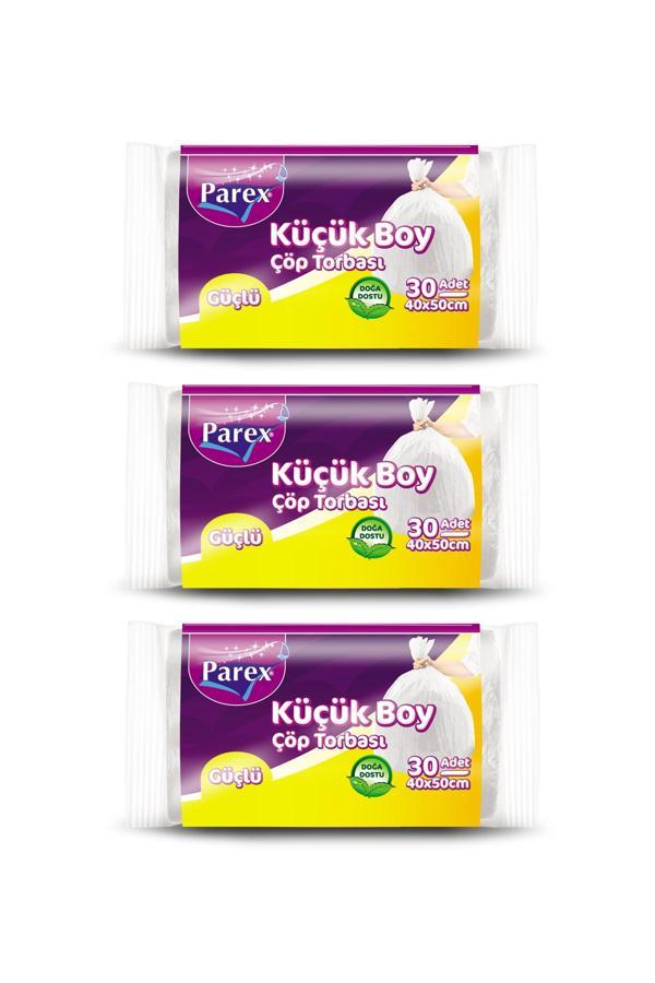 Güçlü Çöp Torbası Küçük Boy 30'lu 40 x 50 cm Üçlü Set - Image 1