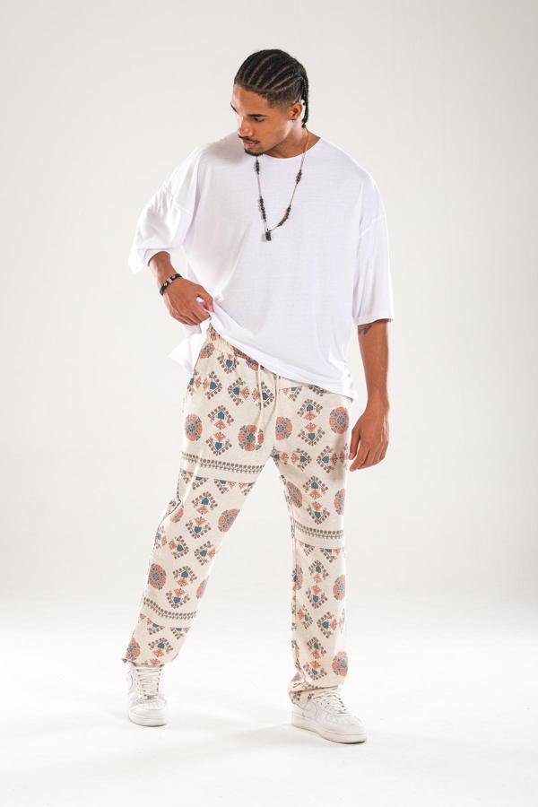 Etnik Desenli Baggy Pantolon - Image 1