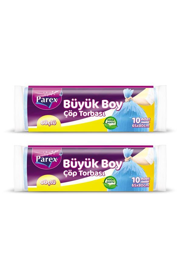 Güçlü Çöp Torbası Büyük Boy 10'lu 65 x 80 cm İkili Set - Image 1