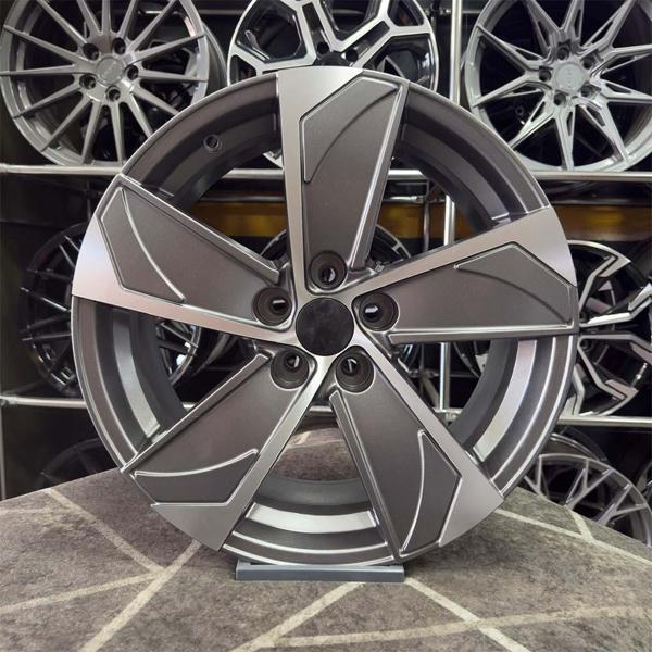 18 inç 5x108 Focus Berlingo Rifter Gun Metal Elmas Kesim Jant Modeli (4 Adet) - Image 1