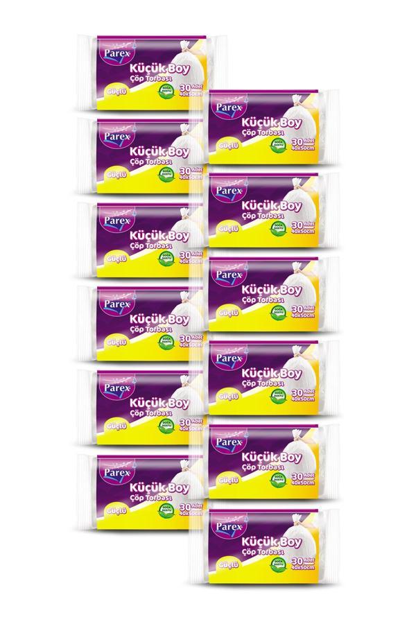 Güçlü Çöp Torbası Küçük Boy 30'lu 40 x 50 cm 12 Paket - Image 1