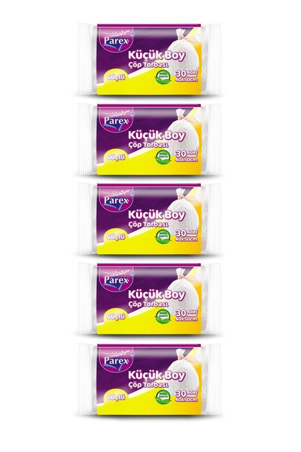 Güçlü Çöp Torbası Küçük Boy 30'lu 40 x 50 cm 5 Paket - Image 1