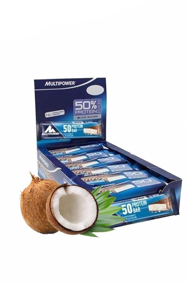 Multipower %50 Protein Hindistan Ceviz Aromalı Bar 50 Gr Protein Bar Enerji Yağ Karbonhidrat Güç - Image 1