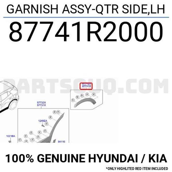 Dodik Stonic Arka Çamurluk Çıtası 2018-2021 Sol (Oem No:87741H8400) - Image 1